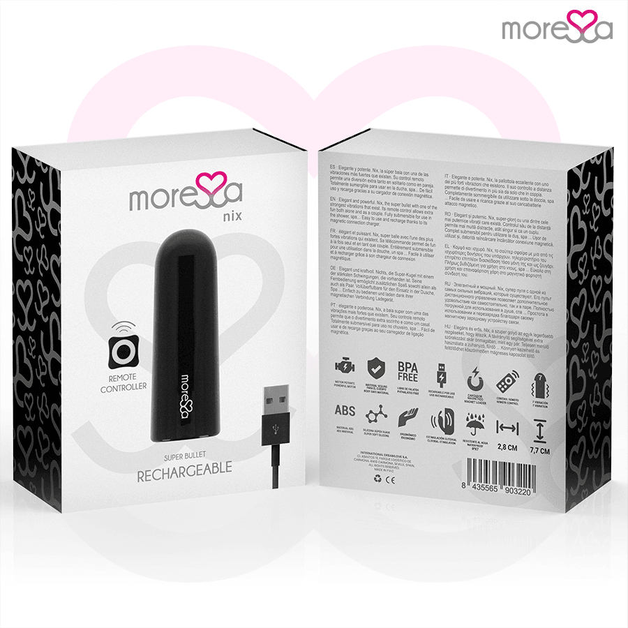 MORESSA - NIX VIBRATOR REMOTE CONTROL BLACK thumb 7