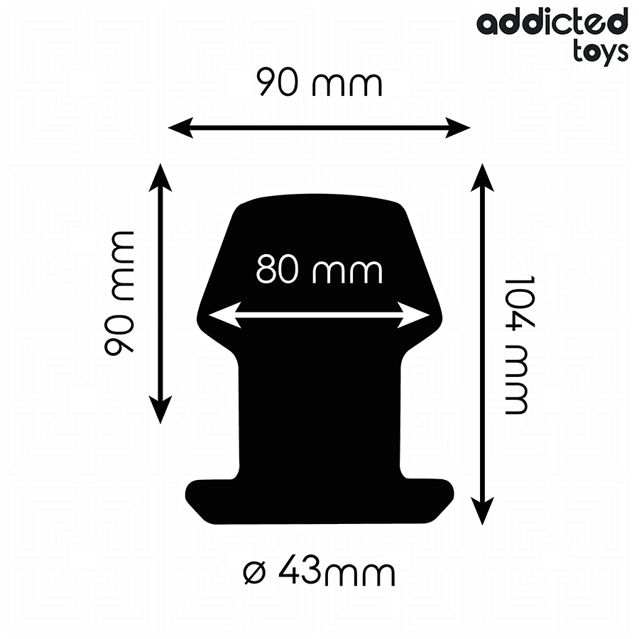ADDICTED TOYS - EXTREME HOLLOW ANAL PLUG SILICONE SIZE L 10.4 CM thumb 4