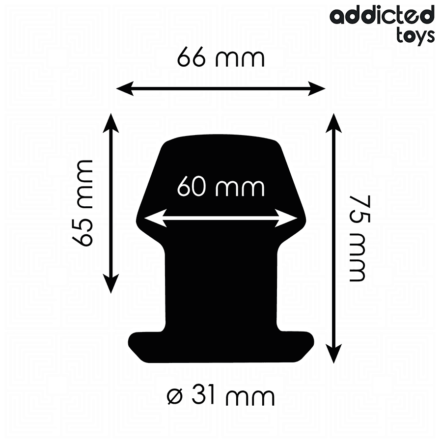 ADDICTED TOYS - EXTREME HOLLOW ANAL PLUG SILICONE SIZE S 7.5 CM thumb 4