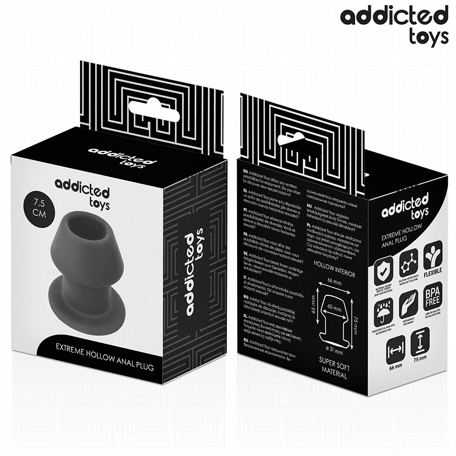 ADDICTED TOYS - EXTREME HOLLOW ANAL PLUG SILICONE SIZE S 7.5 CM thumb 7