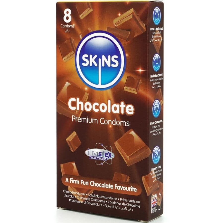 SKINS - CHOCOLATE PREMIUM CONDOMS PACK 8 thumb 2