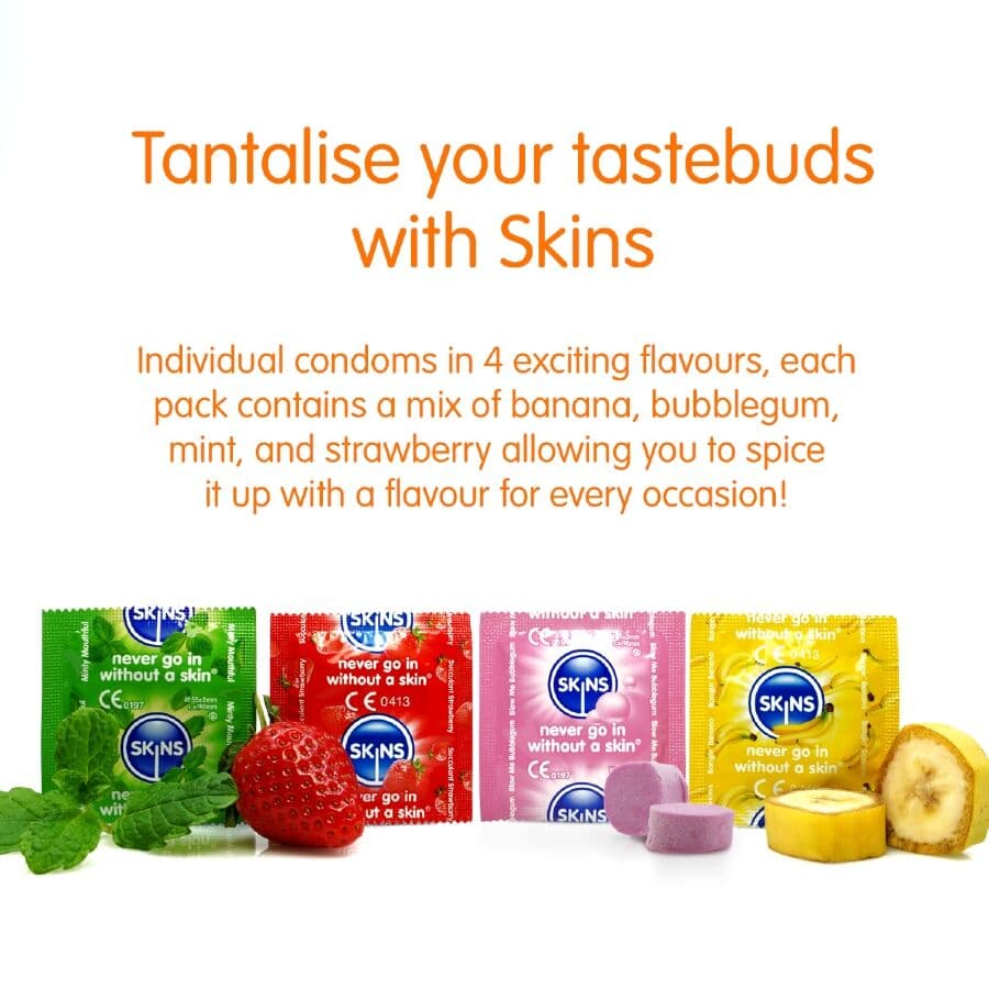 SKINS - MULTI FLAVORS PREMIUM CONDOMS PACK 4 thumb 3