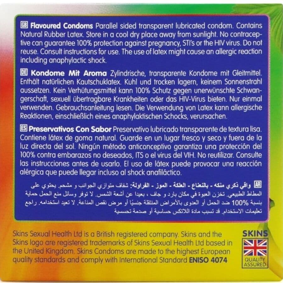 SKINS - MULTI FLAVORS PREMIUM CONDOMS PACK 4 thumb 4