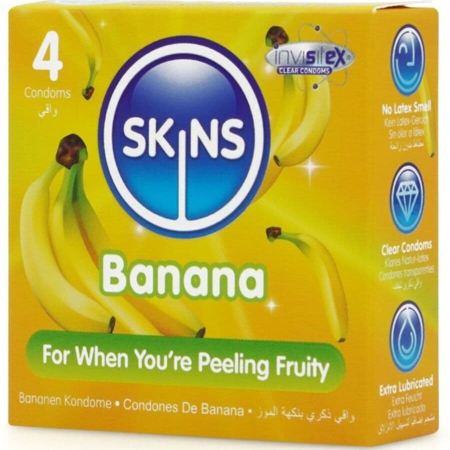 SKINS - BANANA PREMIUM CONDOMS PACK 4 thumb 2