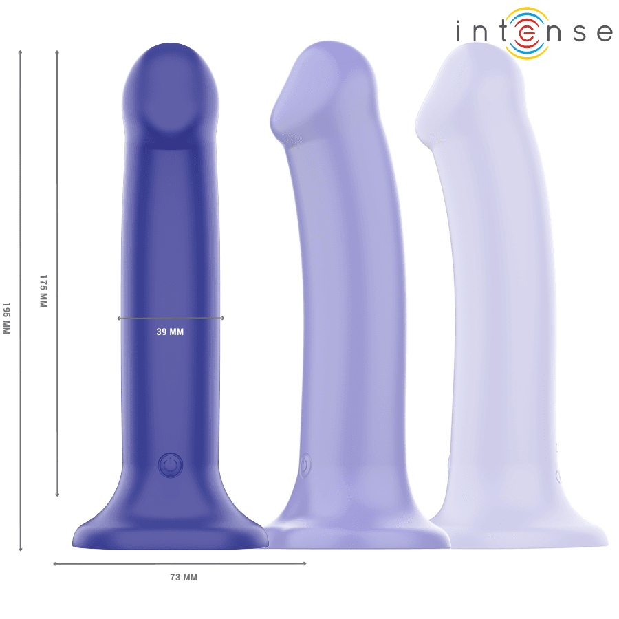 INTENSE - VICTORIA VIBRATOR WITH SUCTION CUP 10 VIBRATIONS DARK BLUE REMOTE CONTROL thumb 2