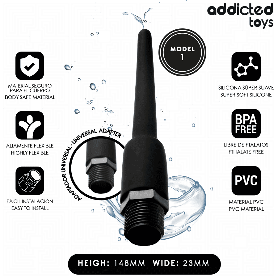 ADDICTED TOYS - ANAL CLEANER WITH UNIVERSAL ADAPTER MODEL 1 thumb 2