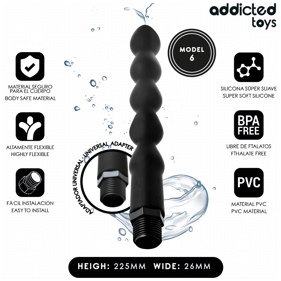 ADDICTED TOYS - ANAL CLEANER WITH UNIVERSAL ADAPTER MODEL 6 thumb 2