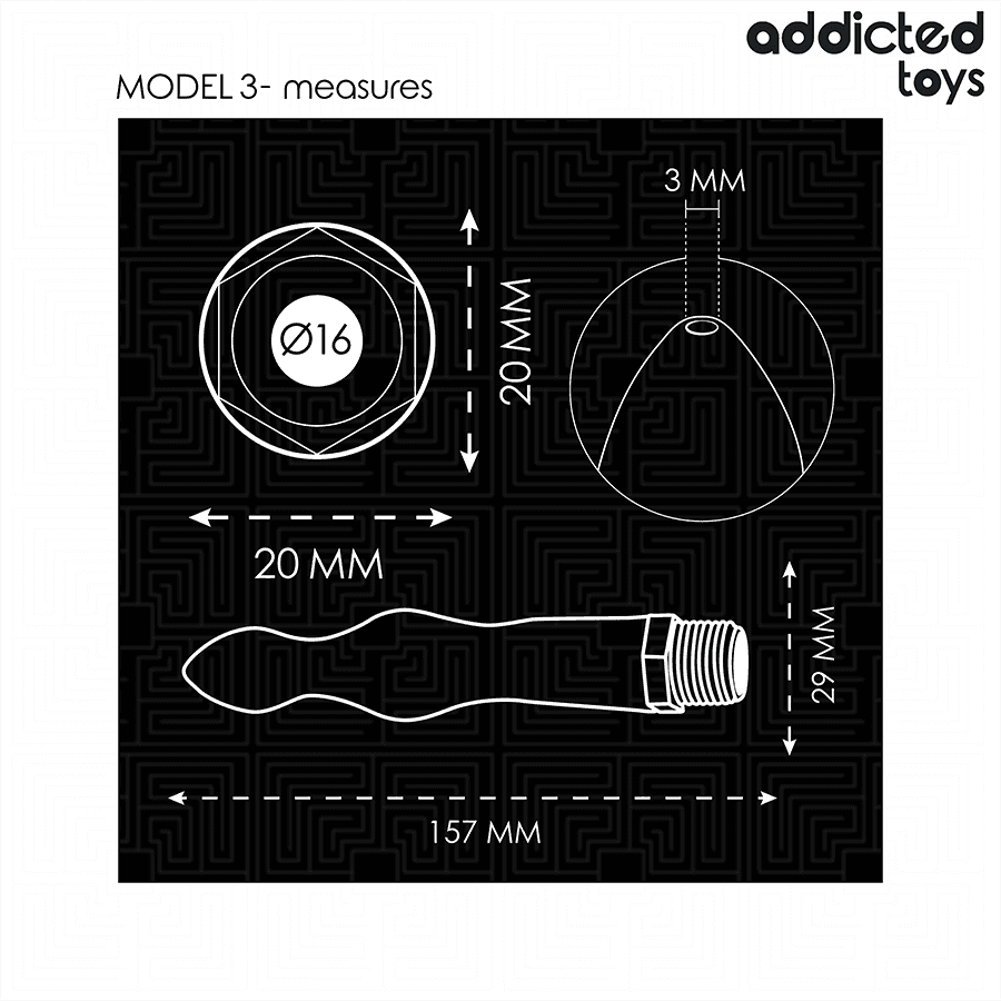 ADDICTED TOYS - ANAL CLEANER WITH UNIVERSAL ADAPTER MODEL 3 thumb 5