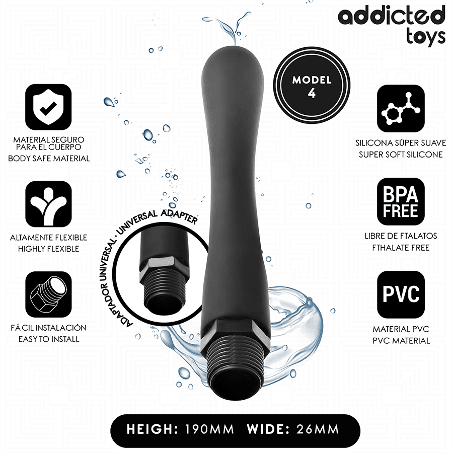 ADDICTED TOYS - ANAL CLEANER WITH UNIVERSAL ADAPTER MODEL 4 thumb 2