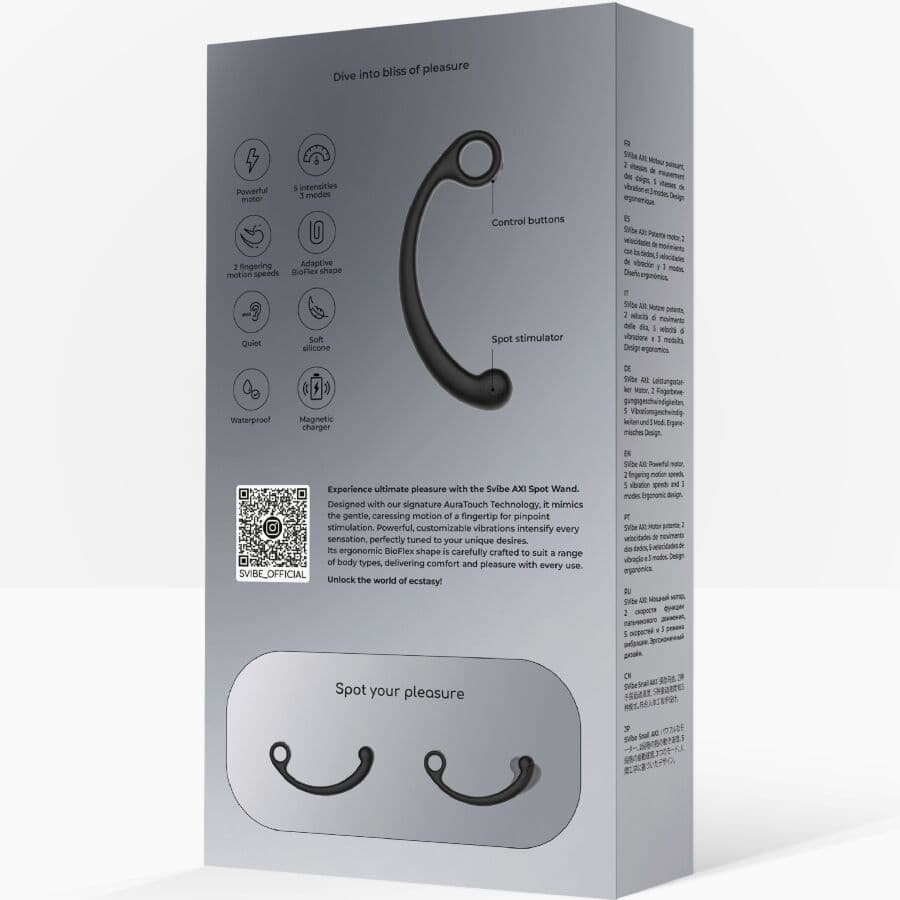 SNAIL VIBE - AXI VIBRATING MASSAGE WAND BLACK thumb 7
