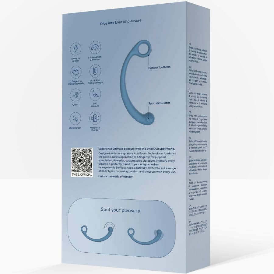 SNAIL VIBE - AXI VIBRATING MASSAGE WAND BLUE thumb 7