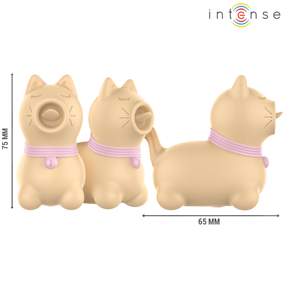 INTENSE - TOULOUSE STIMULATOR WITH 360º ROTATING TONGUE YELLOW thumb 4