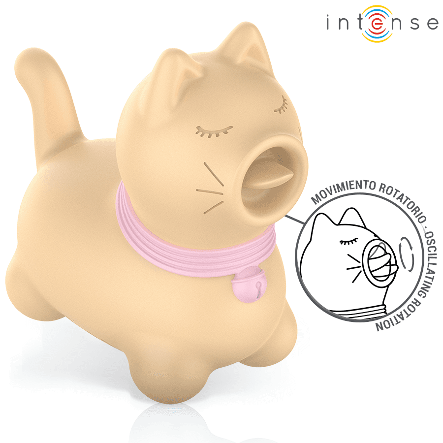 INTENSE - TOULOUSE STIMULATOR WITH 360º ROTATING TONGUE YELLOW thumb 5