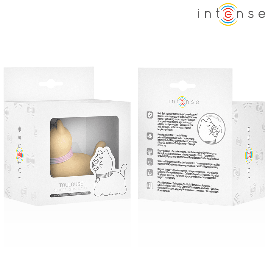 INTENSE - TOULOUSE STIMULATOR WITH 360º ROTATING TONGUE YELLOW thumb 7