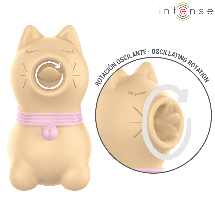INTENSE - TOULOUSE STIMULATOR WITH 360º ROTATING TONGUE YELLOW thumb 3