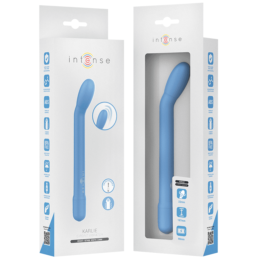 INTENSE - KARLIE RECHARGEABLE G-SPOT STIMULATOR BLUE thumb 8
