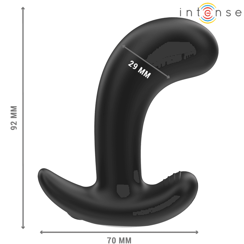 INTENSE - CHANDLER ANAL PLUG 10 VIBRATIONS BLACK REMOTE CONTROL thumb 3