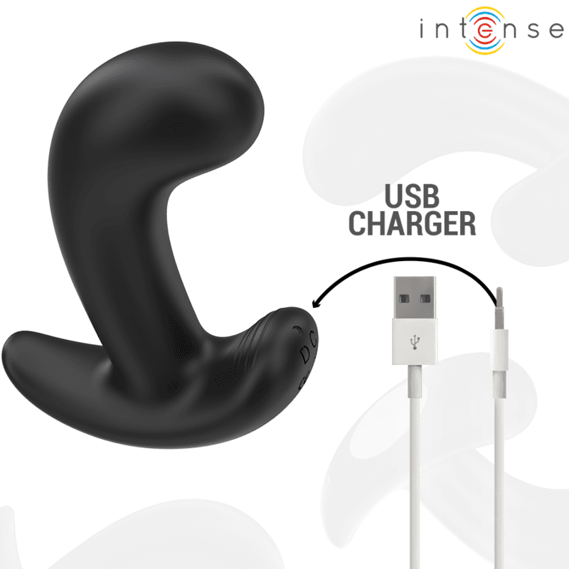 INTENSE - CHANDLER ANAL PLUG 10 VIBRATIONS BLACK REMOTE CONTROL thumb 6