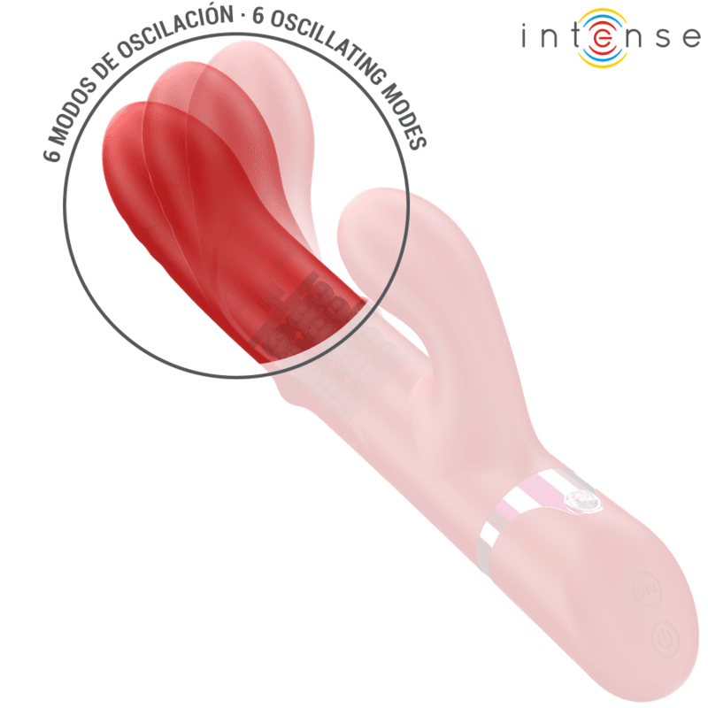 INTENSE - LELE MULTIFUNCTION VIBRATOR ROTATING & OSCILLATION & STIMULATION RED thumb 4