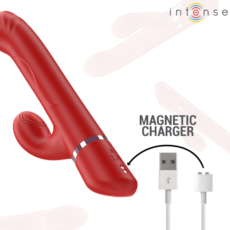 INTENSE - LELE MULTIFUNCTION VIBRATOR ROTATING & OSCILLATION & STIMULATION RED thumb 7