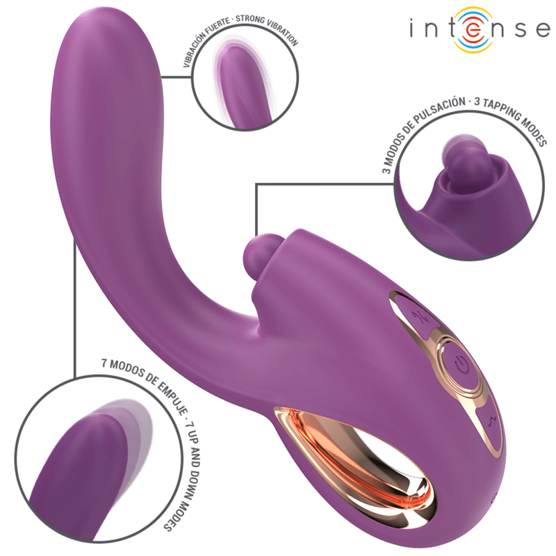 INTENSE - LALI MULTIFUNCTION G-SPOT VIBRATOR TAPPING & THRUST & VIBRATION PURPLE thumb 2