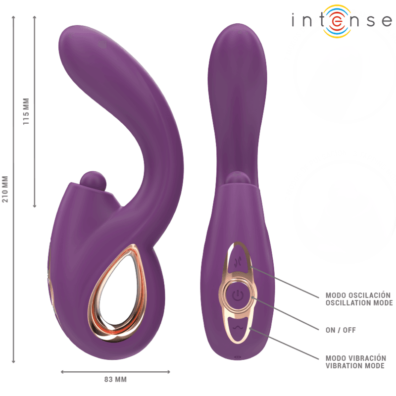 INTENSE - LALI MULTIFUNCTION G-SPOT VIBRATOR TAPPING & THRUST & VIBRATION PURPLE thumb 6