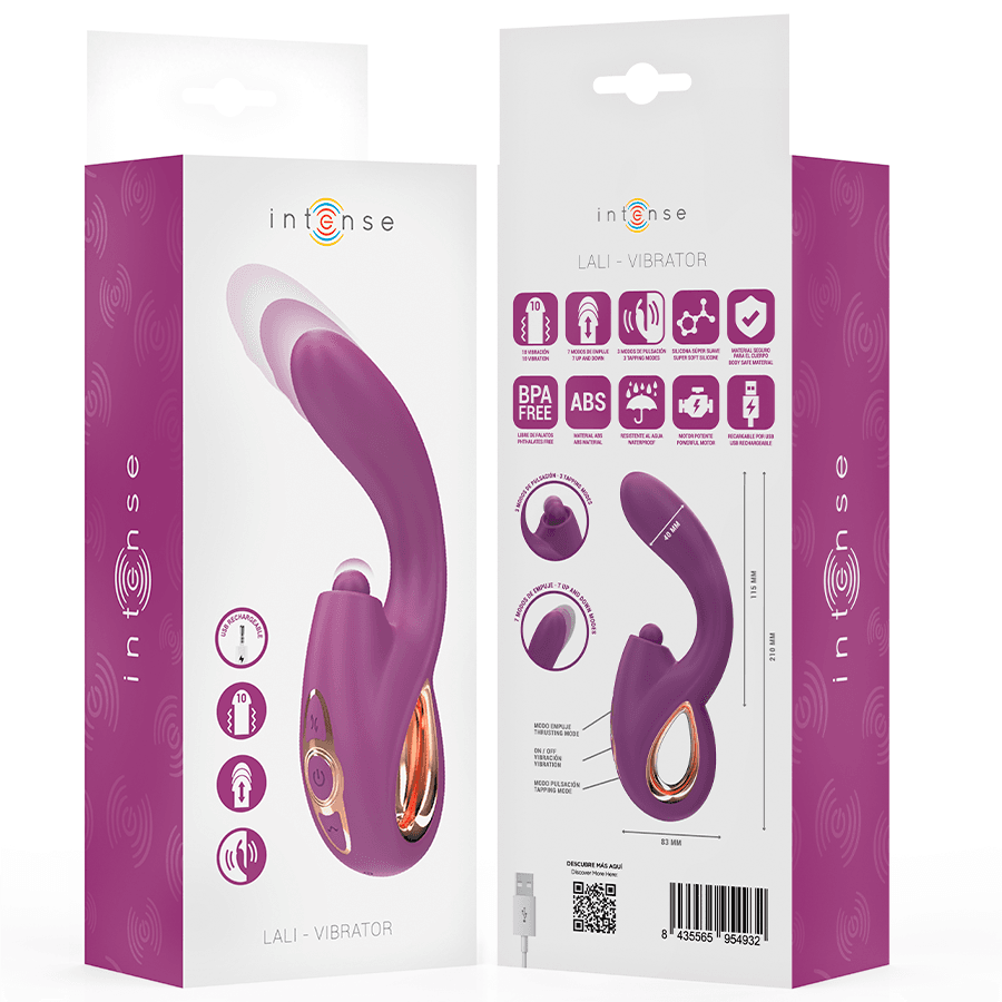 INTENSE - LALI MULTIFUNCTION G-SPOT VIBRATOR TAPPING & THRUST & VIBRATION PURPLE thumb 8