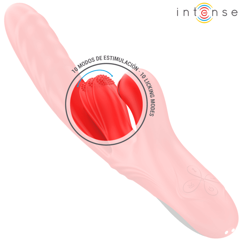 INTENSE - KAROL MULTIFUNCTION VIBRATOR THRUST & STIMULATION & STIMULATING WAVES RED thumb 6