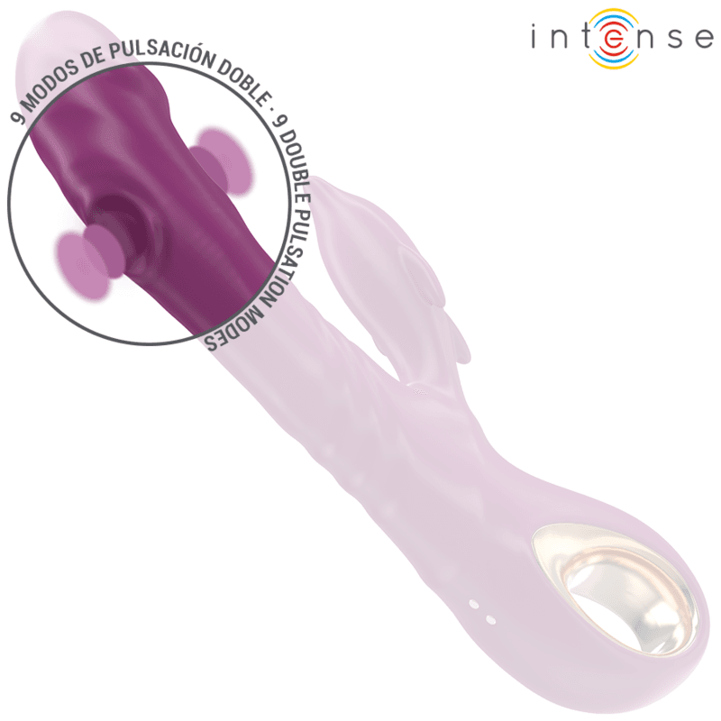 INTENSE - HALLE MULTIFUNCTION VIBRATOR WITH DOLPHIN STIMULATING TONGUE PURPLE thumb 5