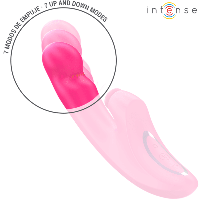 INTENSE - EMI VIBRATOR 13.5 CM MULTIFUNCTION 3 IN 1 10 VIBRATIONS PINK thumb 4