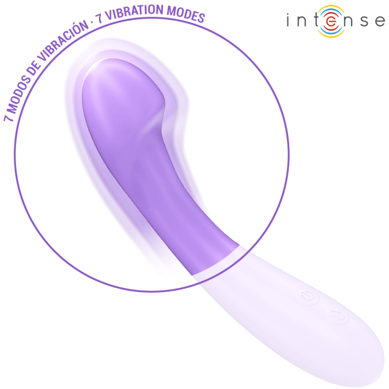 INTENSE - BECKY VIBRATOR 19 CM HEATABLE 7 VIBRATIONS PURPLE thumb 5