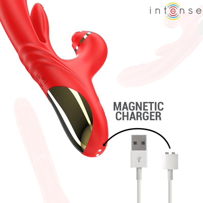 INTENSE - ROSALIA MULTIFUNCTION VIBRATOR 3 IN 1 RED thumb 7