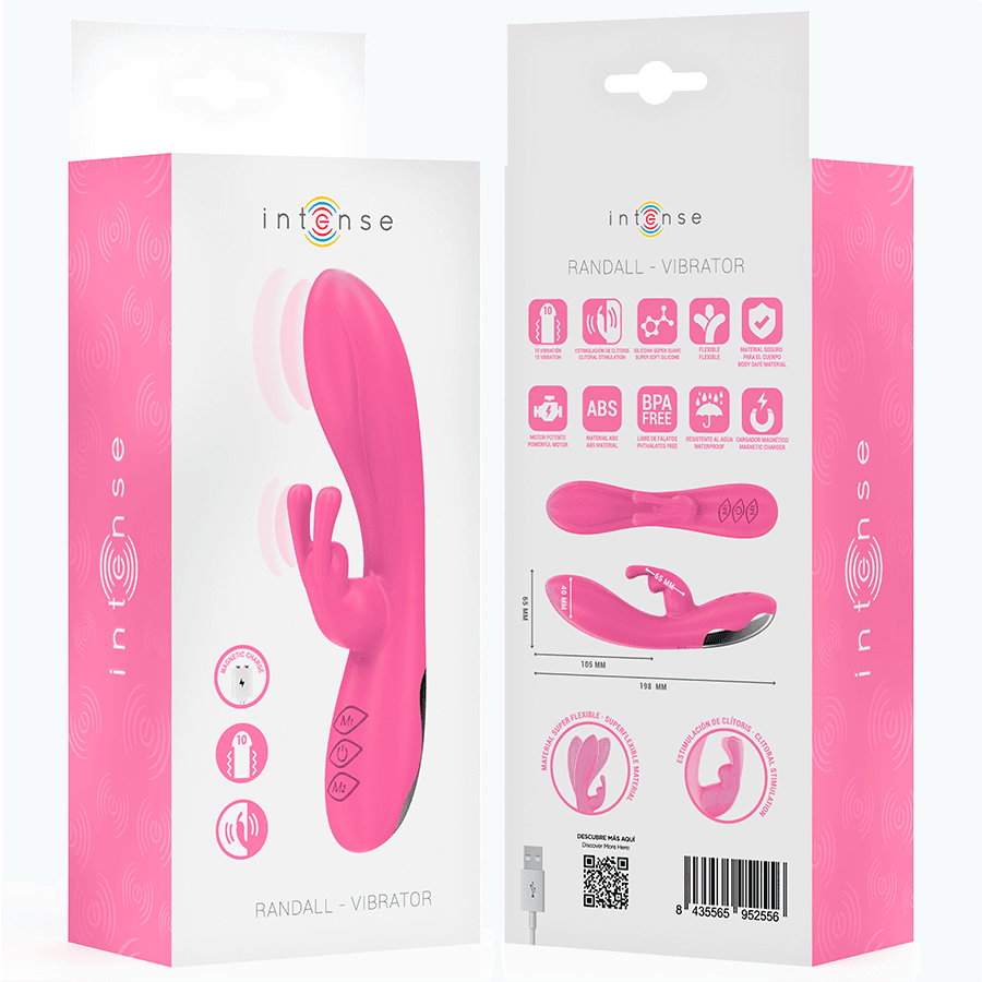 INTENSE - RANDALL RABBIT VIBRATOR 10 VIBRATIONS PINK thumb 8