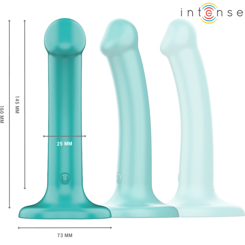 INTENSE - KATIE VIBRATOR WITH SUCTION CUP 10 VIBRATIONS BLUE REMOTE CONTROL thumb 3