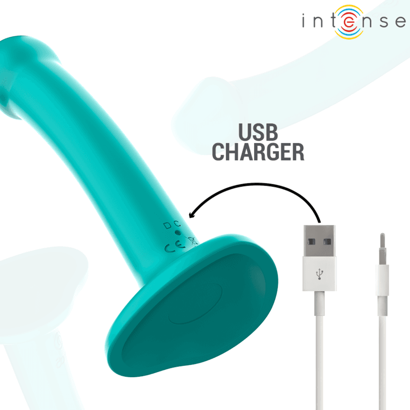 INTENSE - KATIE VIBRATOR WITH SUCTION CUP 10 VIBRATIONS BLUE REMOTE CONTROL thumb 7