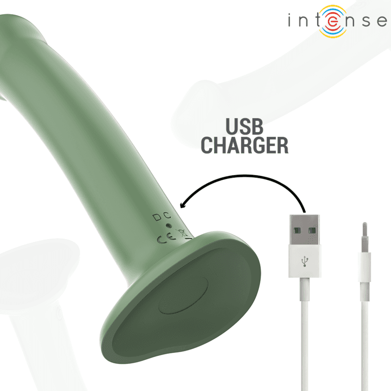 INTENSE - BECCA VIBRATOR WITH SUCTION CUP 10 VIBRATIONS GREEN REMOTE CONTROL thumb 7