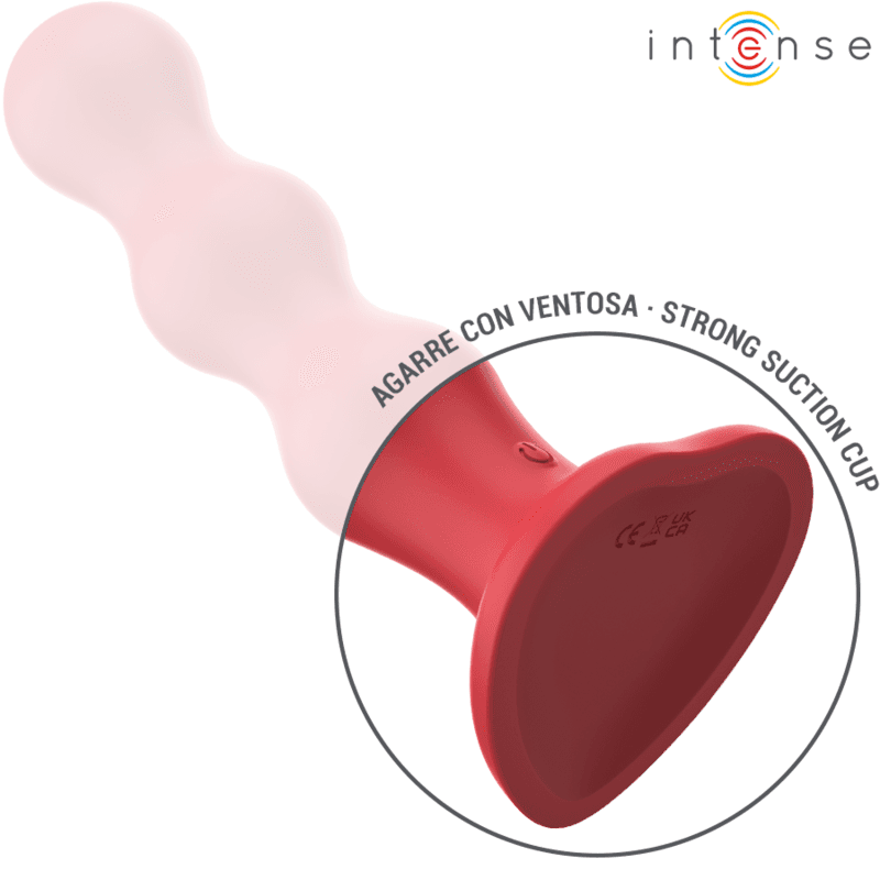 INTENSE - CODY VIBRATOR WITH SUCTION CUP RED REMOTE CONTROL thumb 6