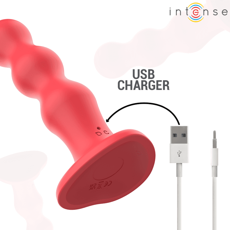 INTENSE - CODY VIBRATOR WITH SUCTION CUP RED REMOTE CONTROL thumb 7
