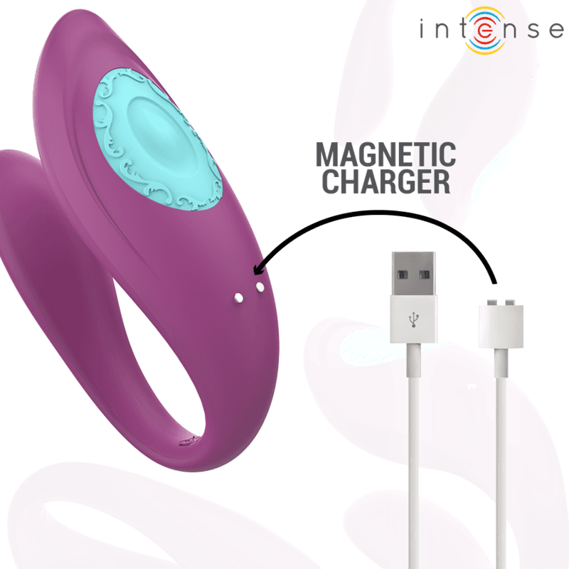 INTENSE - ANNIE U-SHAPED VIBRATOR AND STIMULATOR PURPLE REMOTE CONTROL thumb 7