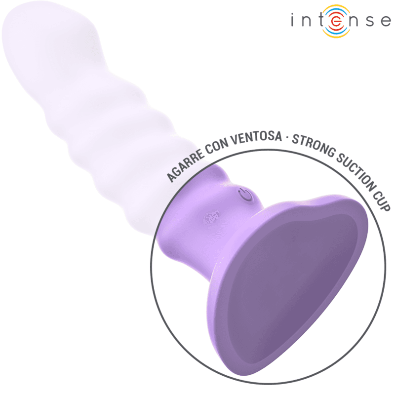 INTENSE - BRENDA VIBRATOR SIZE M SPIRAL DESIGN 10 VIBRATIONS PURPLE REMOTE CONTROL thumb 5
