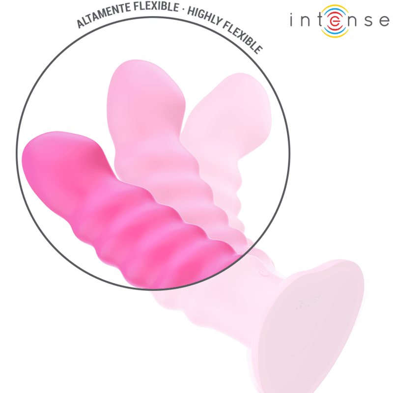 INTENSE - CINDY VIBRATOR SIZE L SPIRAL DESIGN 10 VIBRATIONS PINK REMOTE CONTROL thumb 5