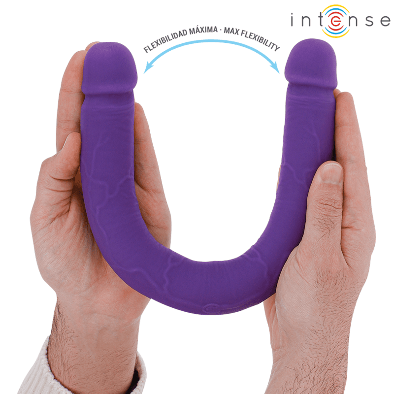 INTENSE - GUNTER DILDO DOUBLE VIBRATOR 40 CM PURPLE REMOTE CONTROL thumb 5
