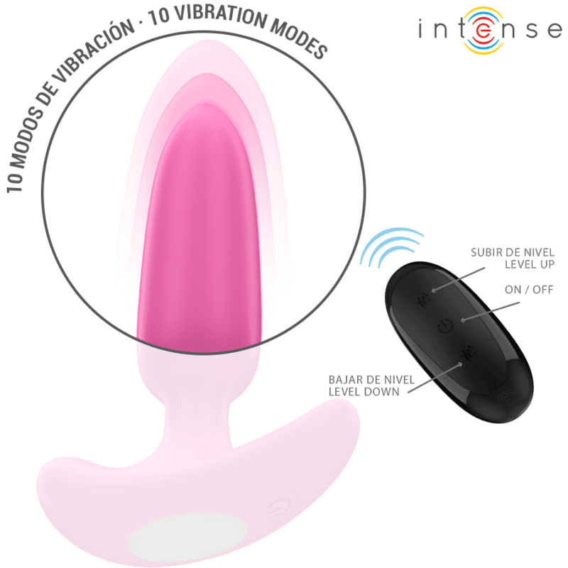 INTENSE - ROSS ANAL PLUG 10 VIBRATIONS PINK REMOTE CONTROL thumb 5