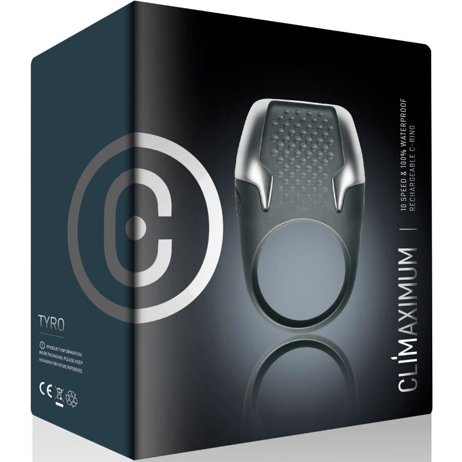 CLIMAXIMUM - TYRO VIBRATING COCK RING WITH LED LIGHTS thumb 3