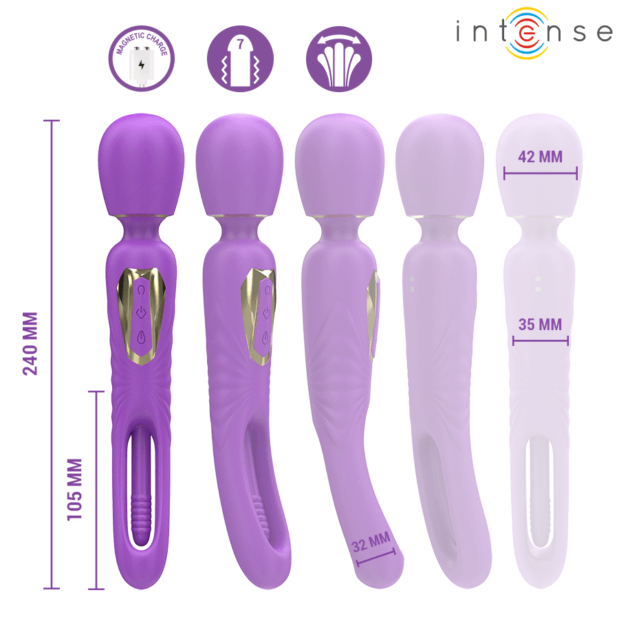INTENSE - CHRISTY VIBRATING WAND WITH FLIPPING TONGUE thumb 4
