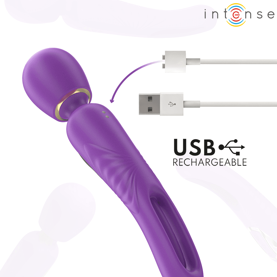 INTENSE - CHRISTY VIBRATING WAND WITH FLIPPING TONGUE thumb 7
