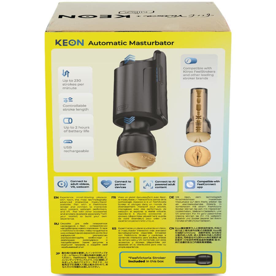 KIIROO - KEON WIFI COMBO VICTORIA JUNE AUTOMATIC MASTURBATOR + FEEL STROKER thumb 2