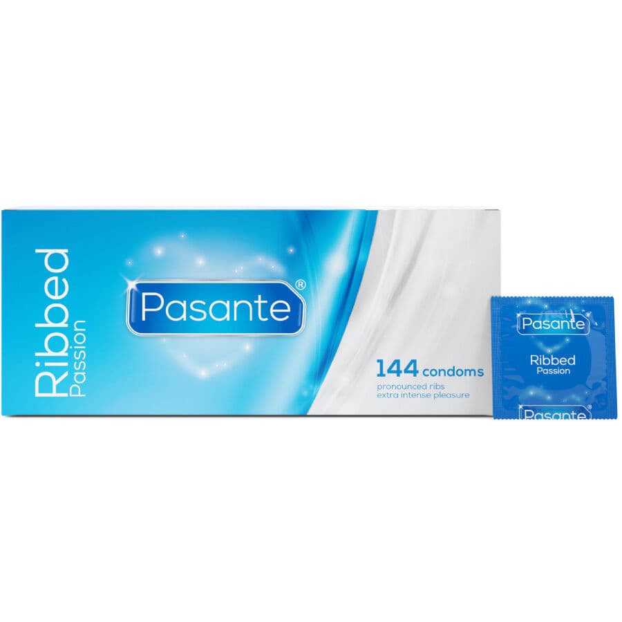 PASANTE - RIBBED PASSION CONDOMS BOX 144 UNITS thumb 2
