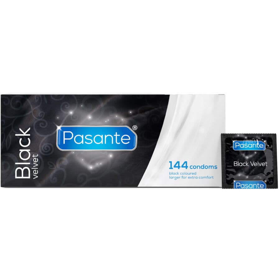 PASANTE - BLACK VELVET CONDOMS BOX 144 UNITS thumb 2