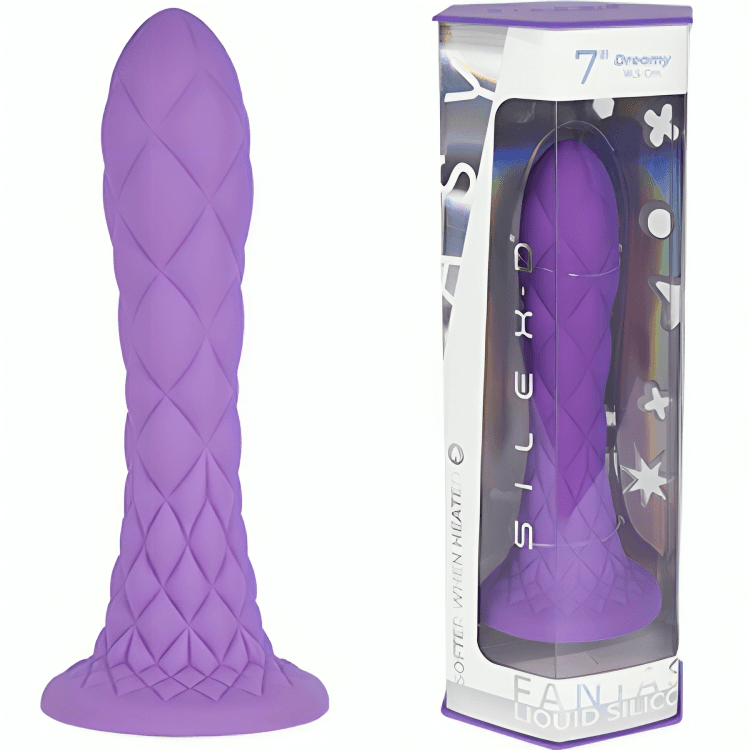 SILEXD - DREAMY DILDO FANTASY LIQUID SILICONE THERMOREACTIVE VIOLET 18.5 CM thumb 2